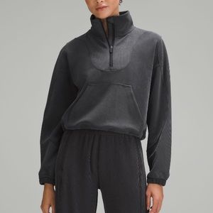 Lululemon ribbed half zip softstreme